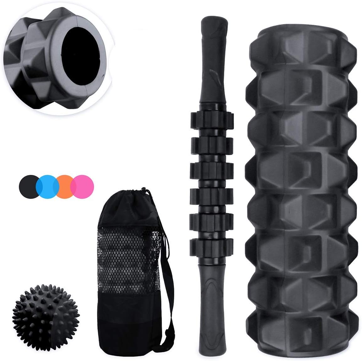 ランブルローラー ロングサイズ ハードタイプ（ブラック）フォーム